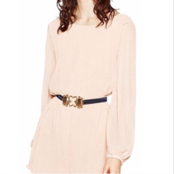 Zara Pleated Long Sleeve Short Romper Small - Picture 3 of 8